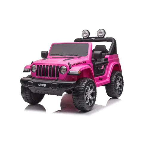 Licensed Jeep Rubicon children's ride on car special Edition - 4WD 12V- Pink